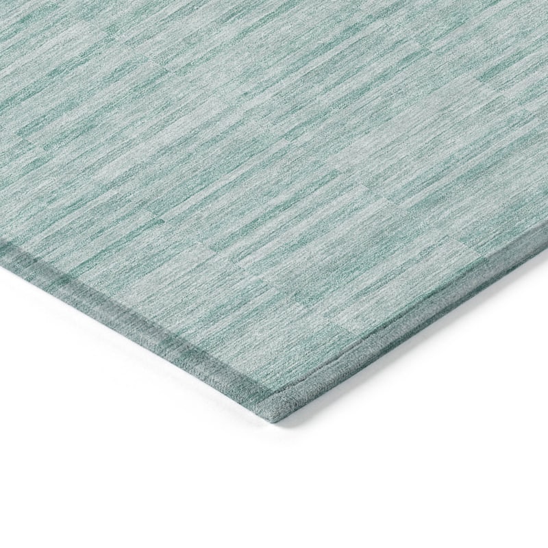 HomeRoots Striped Transitional Rectangle Outdoor Rug