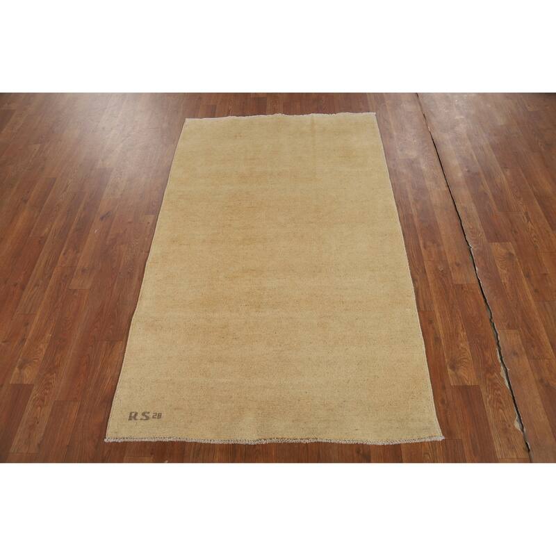 Modern Gabbeh Oriental Accent Rug Handmade Wool Carpet - 3'1" x 5'4"