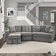 preview thumbnail 2 of 14, Arnau 2-piece Space-saving Sectional Sofa with Pull-out Ottoman