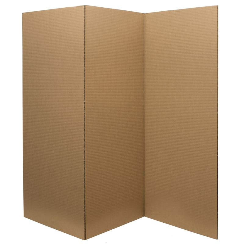 3 ft. Tall Brown Cardboard Room Divider