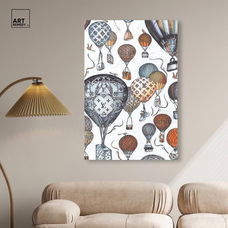 Doll Memories - Fashion Balloons Canvas by Art Remedy, Gallery Wrapped