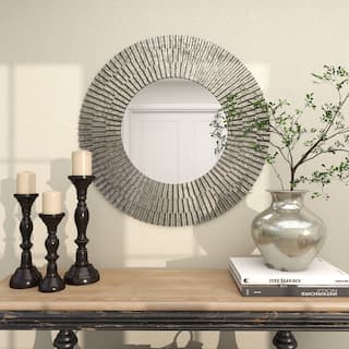 Gray Metal Room Wall Mirror