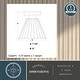 preview thumbnail 6 of 10, Dalton 1-Light Matte Black Cone Flush Mount Lighting Fixture, Clear Ribbed Glass Shade Low Ceilings Hallway Kitchen