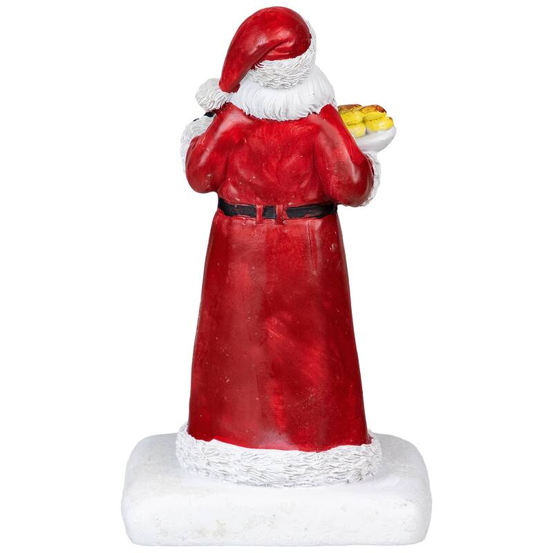7" Santa with Cookies and Hot Cocoa Christmas Stocking Holder
