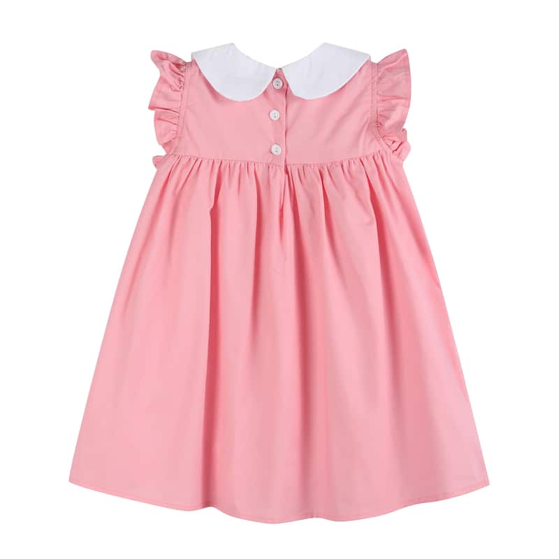 Lil Cactus Pink and Red Heart Valentine Ruffle Dress