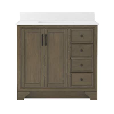 CRAFT + MAIN LCVT3722D-QSW Lanagan 37" Free Standing Single Basin