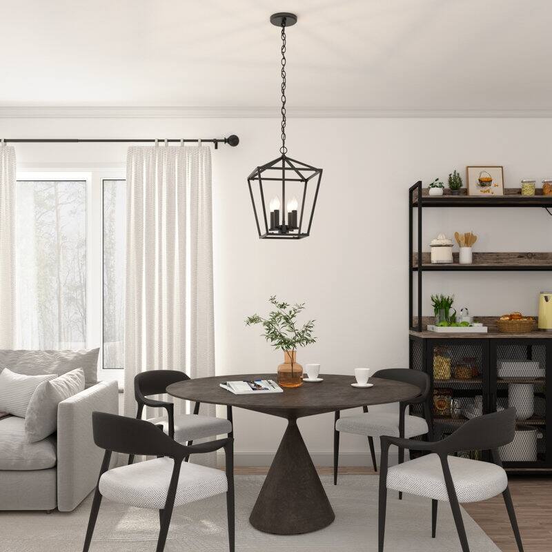 Acroma 4 Light 12In Lantern Square Pendant-UL