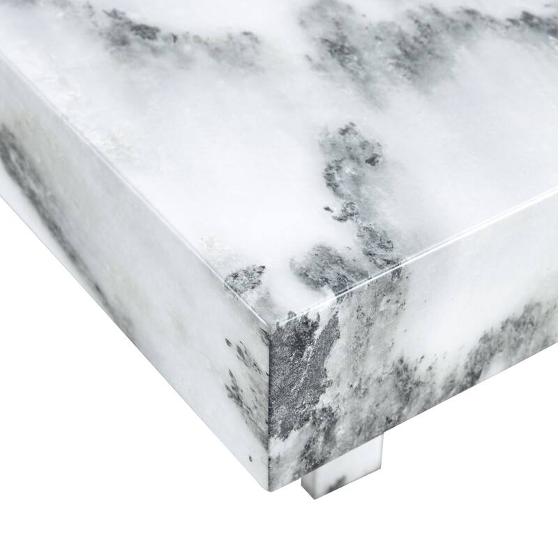 Modern Imitation Marble Coffee Table Simple Coffee Table Multifunctional Coffee Table, for Living Room