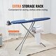 preview thumbnail 4 of 5, Ironing Board with Bottom Storage Tray for Home Laundry Room Use - 55.4"x 14.6"