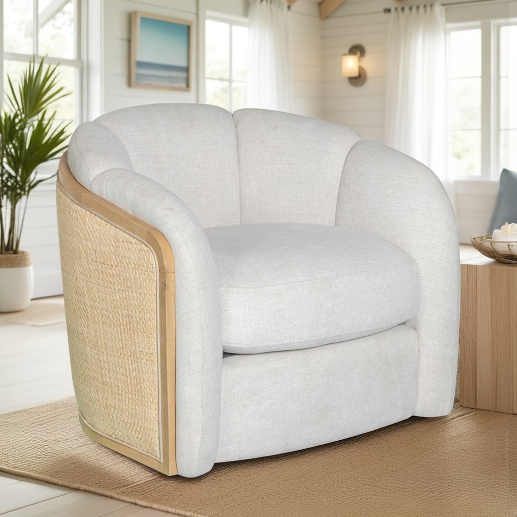 Violet Contemporary Coastal Accent Chair