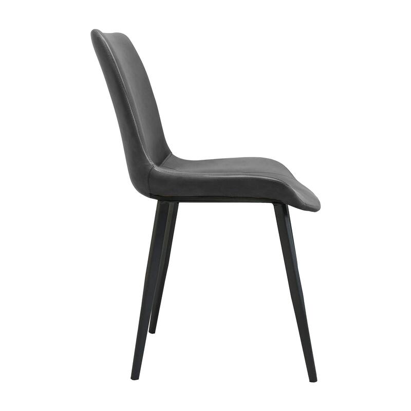 PU Leather Dining Chair with Metal Legs, Modern Upholstered Chair Set of 4 for Kitchen, Restaurant, Living, Meeting Room