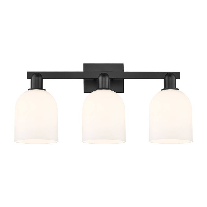 Innovations Lighting 716-3W-12-25 Bella Vanity Bella 3 Light 25" Wide - Matte Black / White