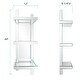 preview thumbnail 6 of 4, Allan Andrews Contemporary 3-Tier Mirrored Wall Shelf Display - 44"H x 12"W x 8.25"D