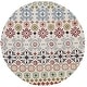 preview thumbnail 8 of 17, SAFAVIEH Handmade Wyndham Reinolde Modern Wool Rug 7' Round - Ivory/Multi - Round