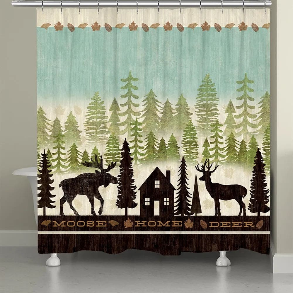 Laural Home Simple Outdoor Living Shower Curtain