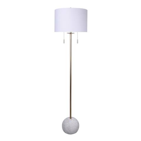 Marco 62.5" Concrete and Metal Floor Lamp