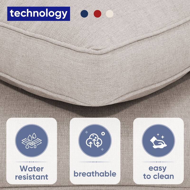 PlainCurve 7-Piece Brown Wicker Patio Fire Pit Sofa Seating Set with Olefin Cushions