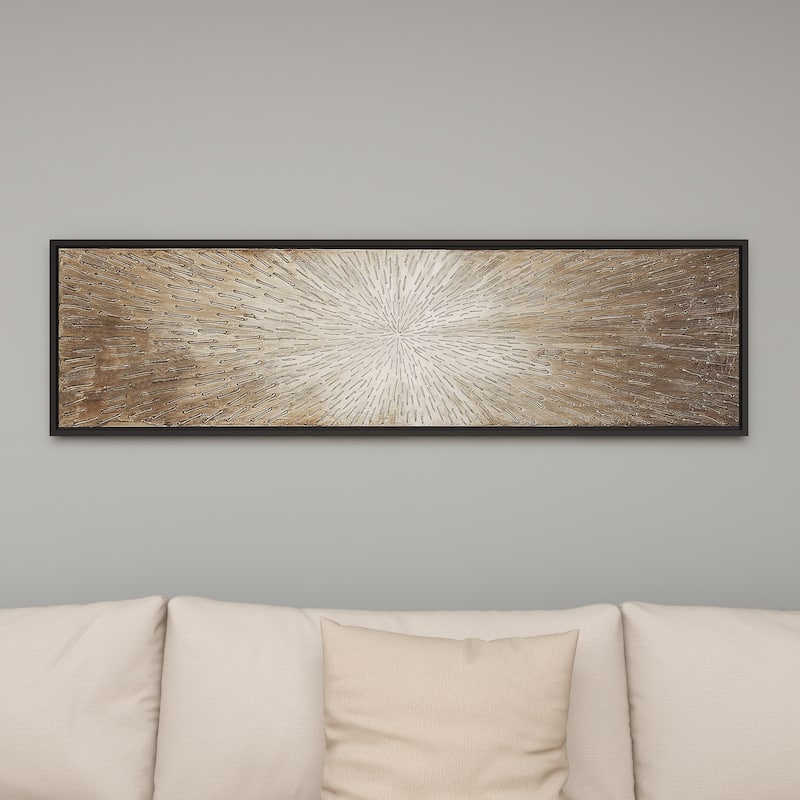 Canvas Radial Starburst Framed Wall Art