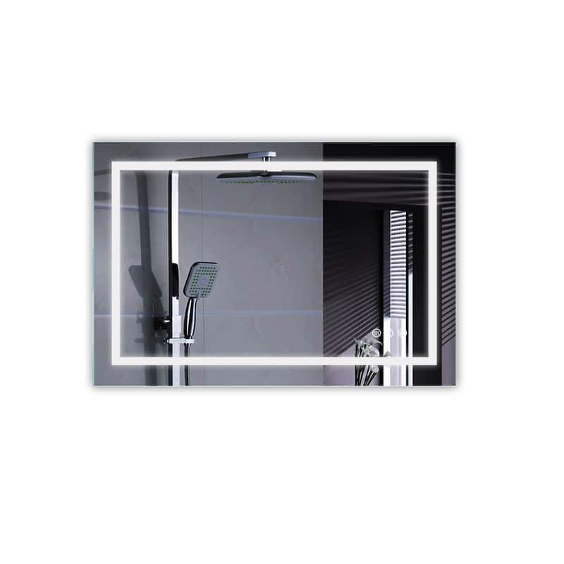 LED Dual Color Temperature Defogging Bathroom Mirror