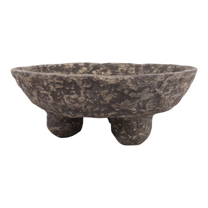 Pottery Paper Mache Bowl Artisanal Handcrafted Sculptural