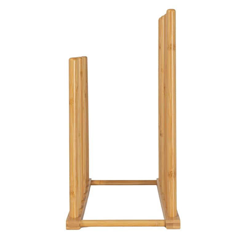 Household Essentials Bamboo and Metal 6 Pair Boot Rack - 19.5"L x 9.5"W x 18.1"H