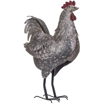 A&B Home Iron Antique Gray Hen