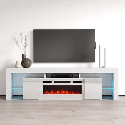 Soleo WH-EF Electric Fireplace 79" TV Stand