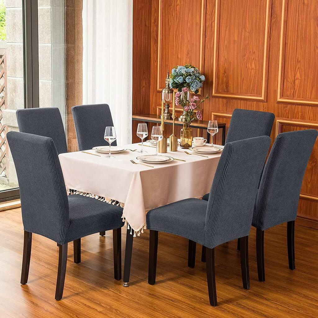 Subrtex Dining Chair Slipcover Set of 2 Furniture Protector - Overstock ...