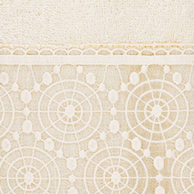 Authentic Hotel and Spa 100% Turkish Cotton Arian Cream Lace Embellished Hand Towel