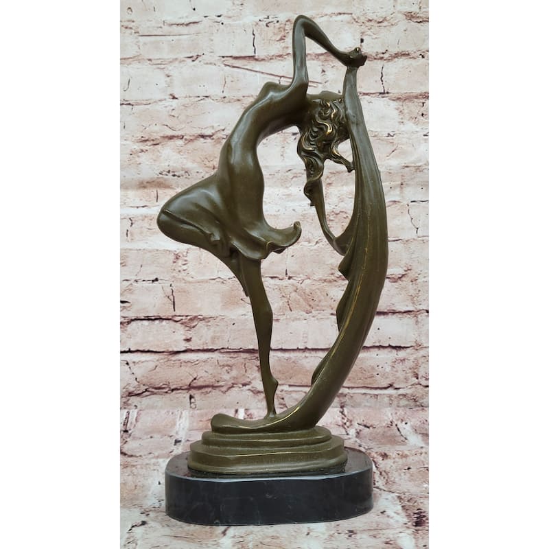Female Dancer In Motion Bronze Sculpture - Ballet Contemporary Dance Art