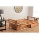 preview thumbnail 10 of 34, Somette Phoenix Butternut Futon Set with Storage Drawers and Mattress