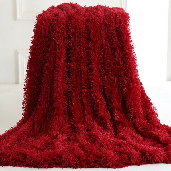 Cheap red top throw blanket