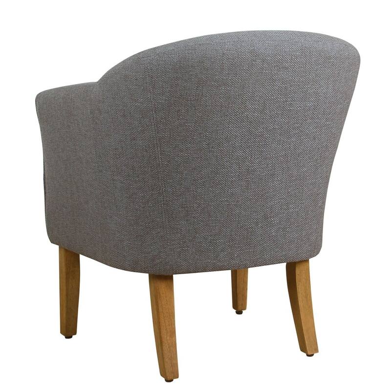 Porch & Den Kingswell Charcoal Modern Barrel Accent Chair