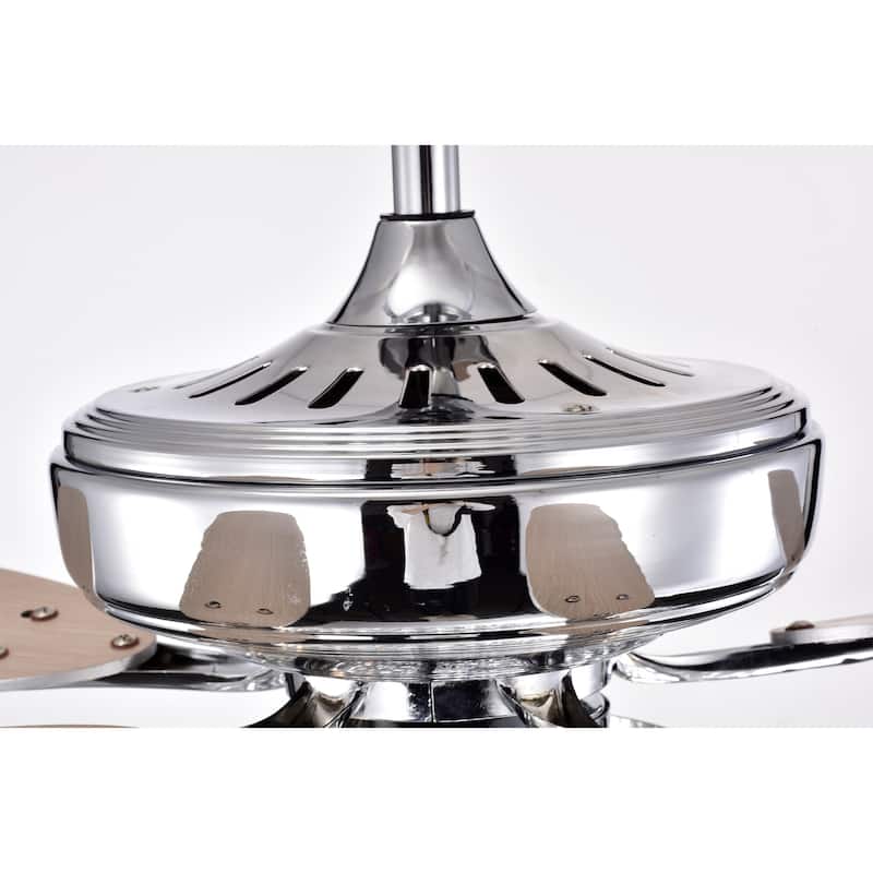 Shelby 52 Inch Crystal Light Shade Ceiling Fan with Remote