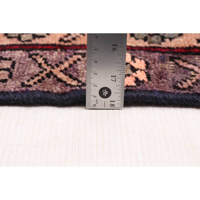 ECARPETGALLERY Hand-knotted Melis Vintage Burgundy Wool Rug - 6'7 x 10'4