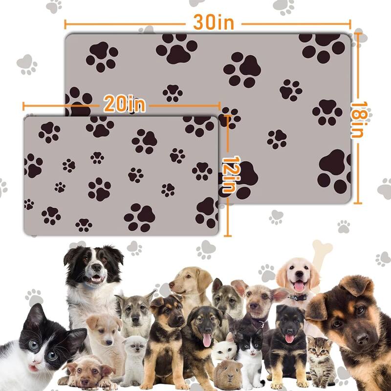18"×30" Dog Food Mat-Absorbent Dog Mat