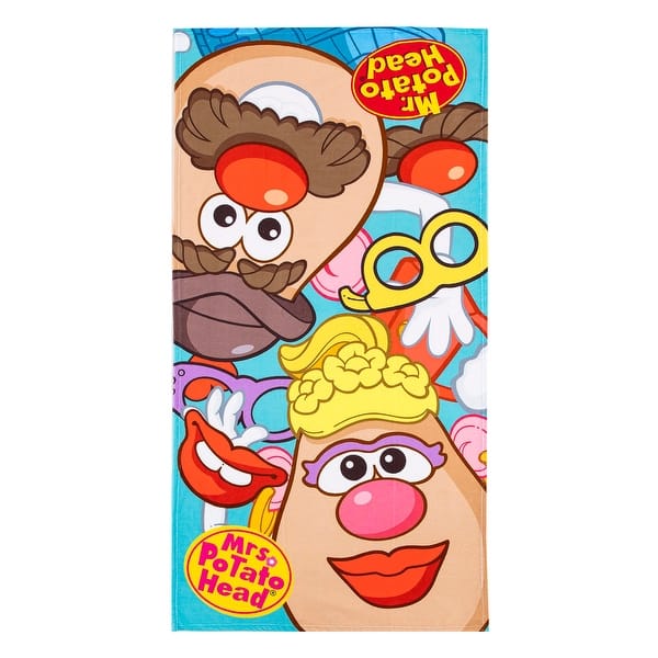 slide 2 of 5, Hasbro Mr. Potato Head Mr. & Mrs. Beach Towel 30×60 Inches - 30x60