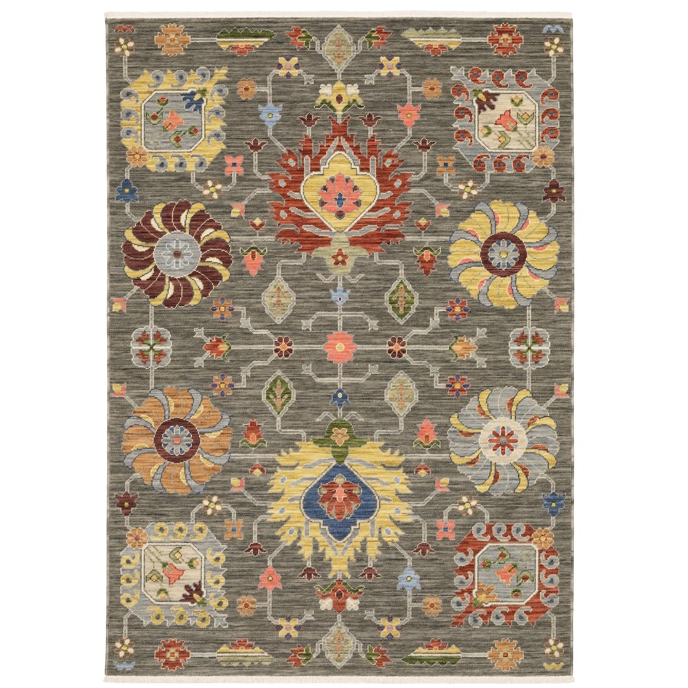 Style Haven Lawson Classic Bohemian Wool Fringe Edge Area Rug
