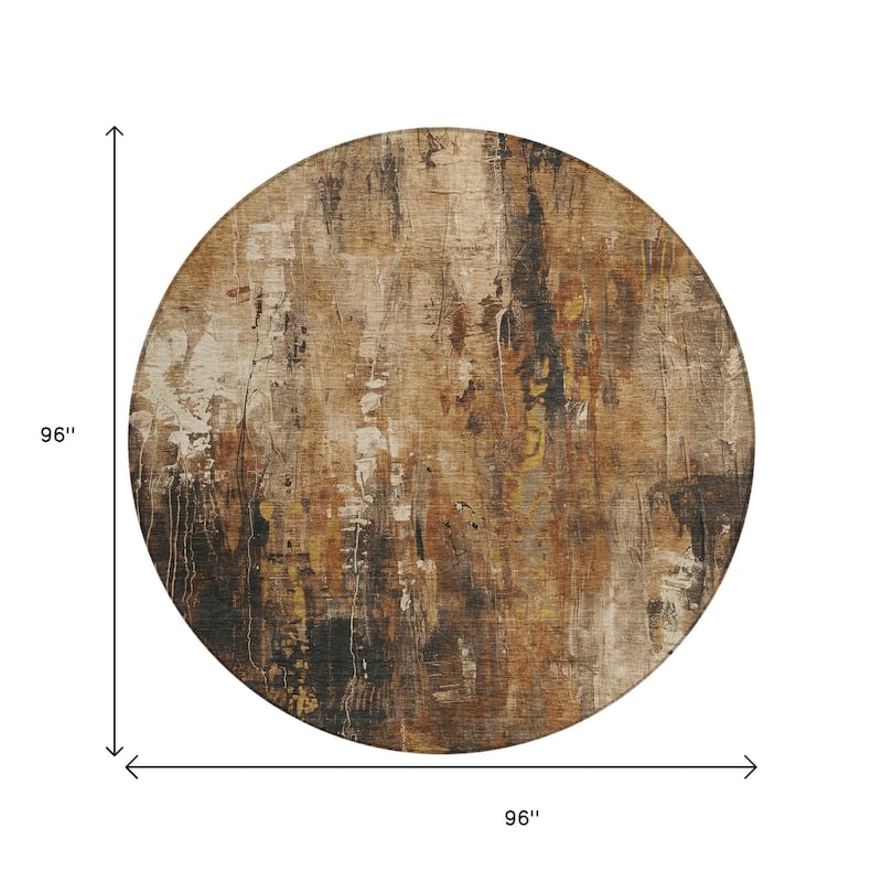 HomeRoots Abstract Transitional Rectangle Outdoor Rug