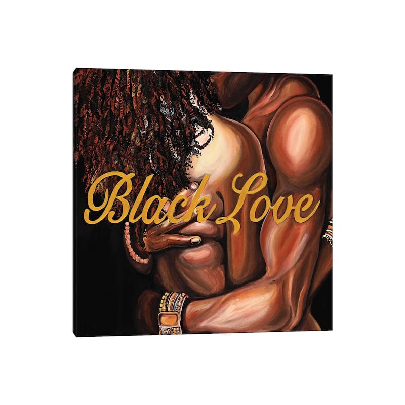 iCanvas "Black Love" by Poetically Illustrated Canvas Print