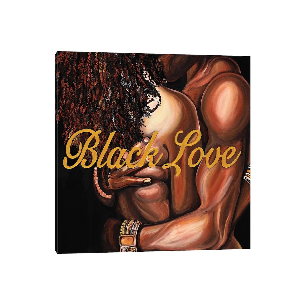 iCanvas "Black Love" by Poetically Illustrated Canvas Print