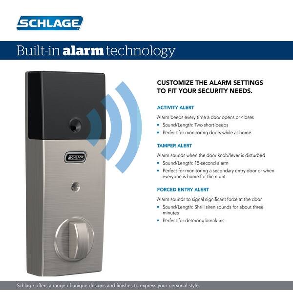 Shop Schlage Be469nx Cen Connect Century Touchscreen Electronic