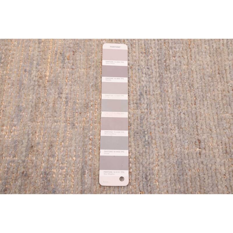 ECARPETGALLERY Hand-knotted Looma Light Grey Wool Rug - 8'3 x 9'11