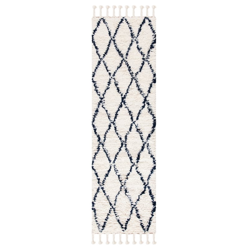 SAFAVIEH Handmade Casablanca Shag Daiana 1.4-inch Thick Wool Rug