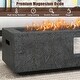 preview thumbnail 6 of 7, 42.5 Inch 50000 BTU Fire Pit Table Set with Stainless Steel Burner - 42.5" x 17.5" x 13" (L x W x H)