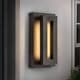 preview thumbnail 1 of 1, Modern 14 in. Industrial Aluminum Square Wall Sconce Integrated LED 3000K Waterproof Lantern Outdoor Light for Patio 7.4 in. W x 14.3 in. H x 3.9 in. D - Black