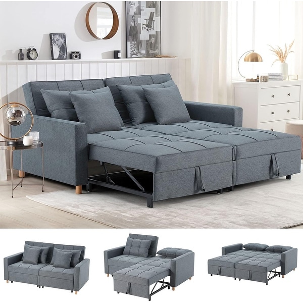 AECOJOY 3 in 1 Sofa Bed Double Sleeper Chair Bed