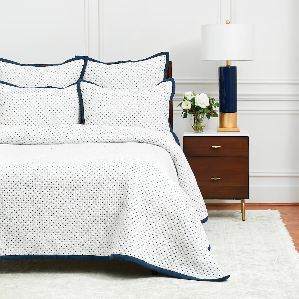Hanima Navy Queen Quilt