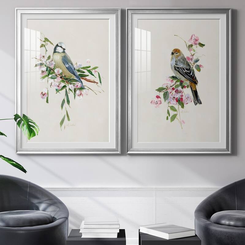 Spring Song Blue Bird Premium Framed Print - Ready to Hang