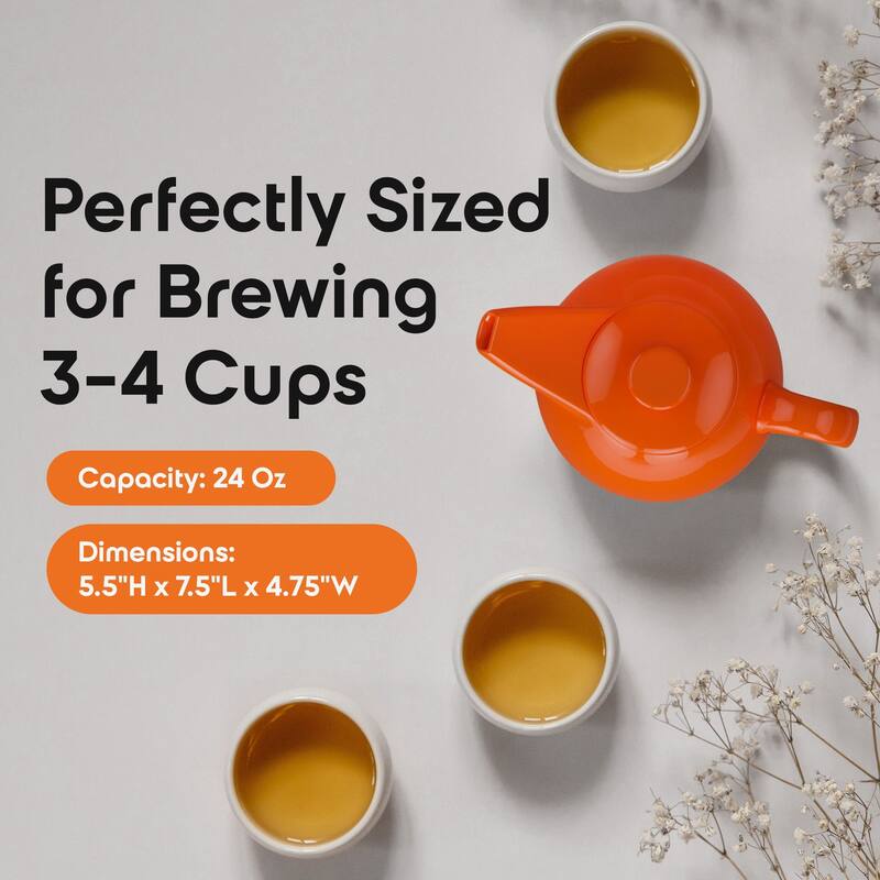 Omniware Teaz 3-4 Cup Teapot with Infuser - 24 oz